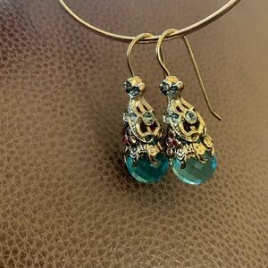 Art Nouveau Italian bronze earrings-bohemian style